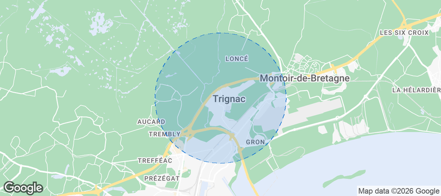 Trignac Airbnb map